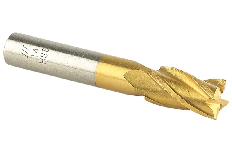 Gfb Hss 4 Ağızlı Titan Kaplı Parmak Freze 14 MM 2907