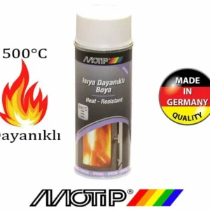 Motip Isıya Dayanıklı Sprey Boya 500 Derece Beyaz 400 ML