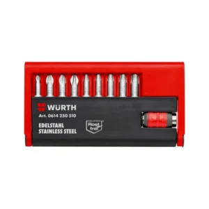 Würth Bits Uç Seti Paslanmaz Çelik 1/4 10 Parça