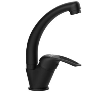 Gpd MTL120-S Adrio Tek Gövde Lavabo Bataryası Siyah