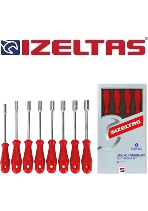 İzeltaş Lokma Uçlu Tornavida Seti 8 Pr 4770008108