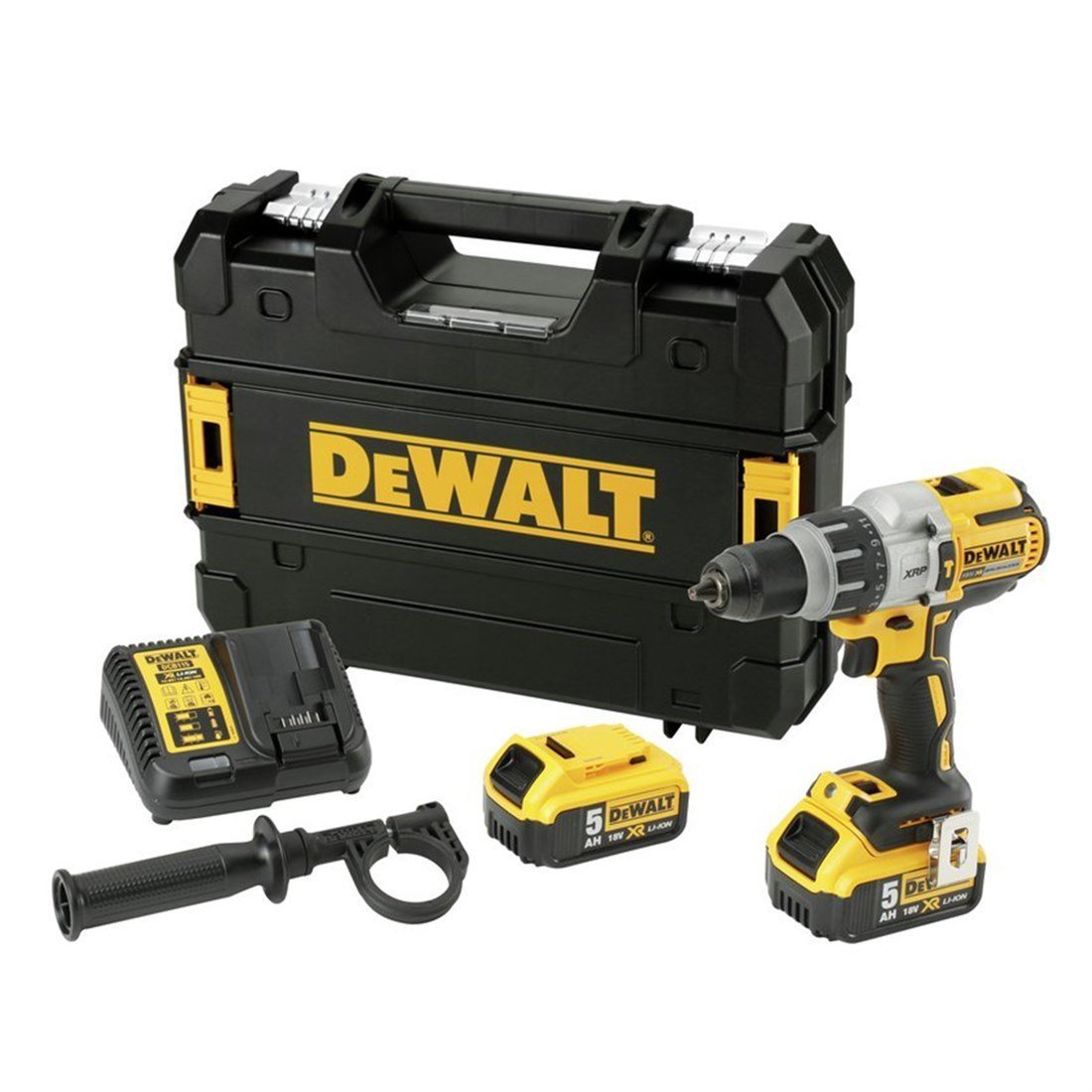 Dewalt DCD996P2-QW 18 V 5.0 Ah XR Kömürsüz Çift Akülü Darbeli Matkap