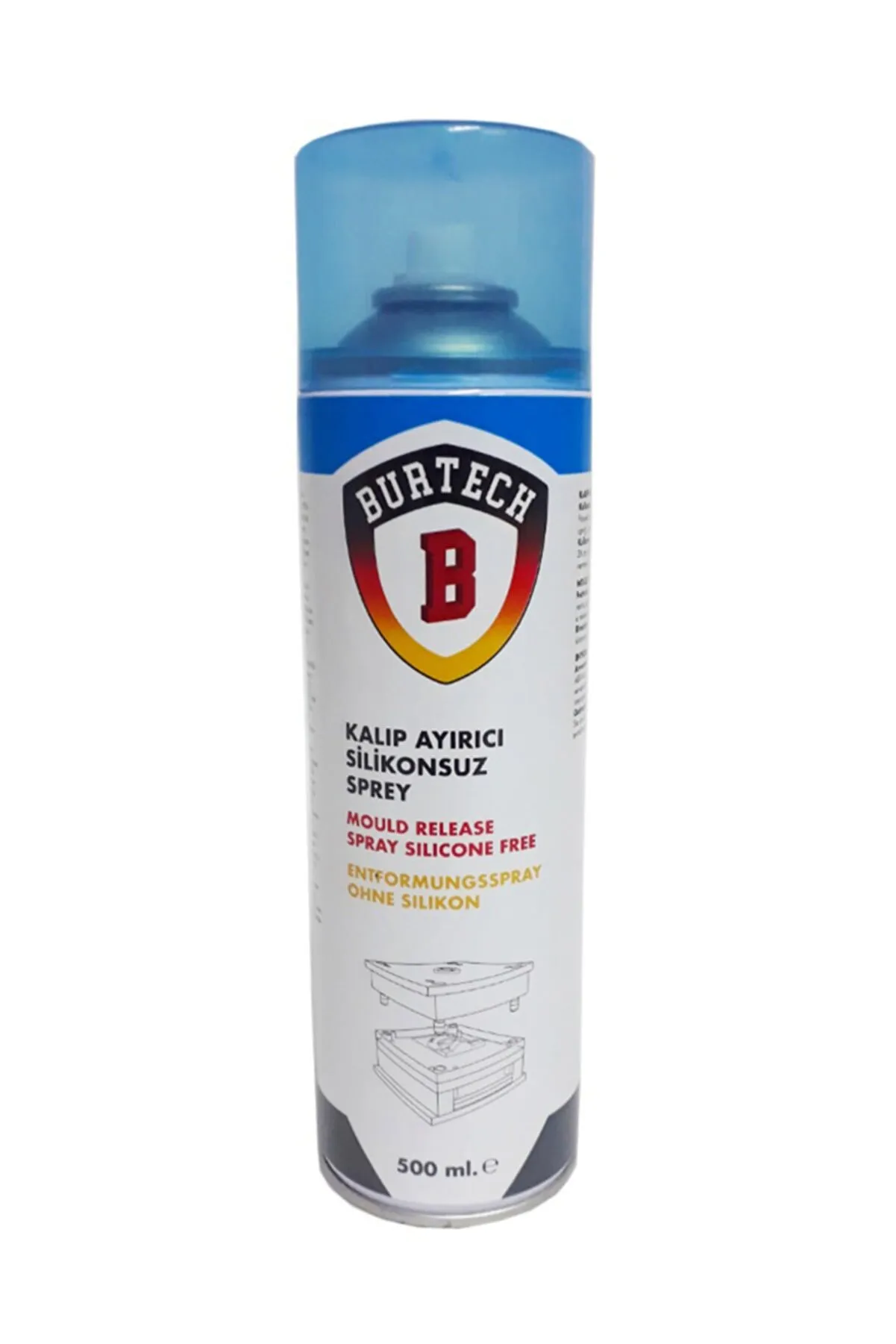  Burtech Kalıp Ayırıcı Silikonsuz Sprey 500 Ml GER7030