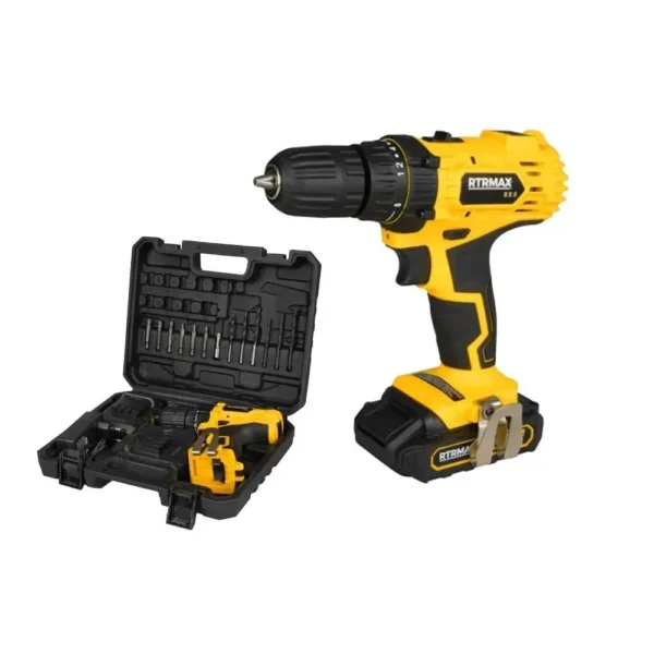 Rtrmax RTM350 Çift Akülü Matkap Vidalama 18V 2x1.5AH