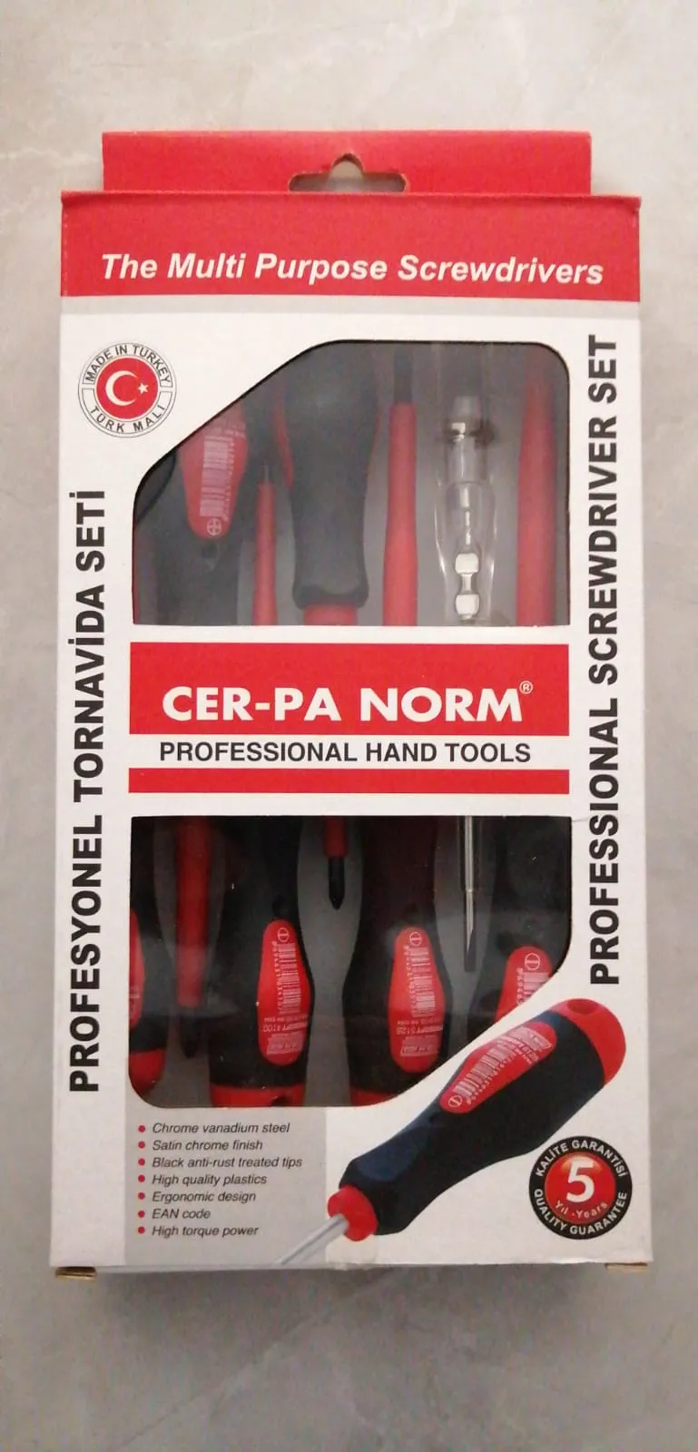 Cer-pa Prosoft İzoleli Tornavida Takımı 7 Parça