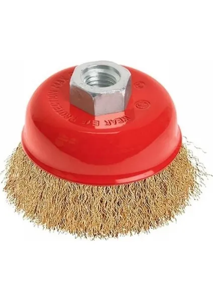 Partner Çanak Fırça Sarı Dalgalı Telli Vidalama 125 mm PT02035