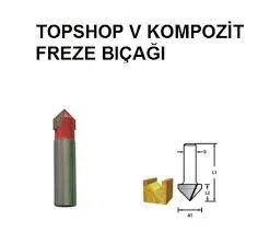 Topshop 14479 Kompozit Freze Bıçağı 1''x12mm.