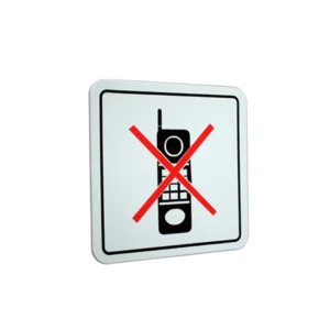 İzmir Fırça 12x12 cm Sembol Dikkat Cep Telefonu Yasak PVC Tabela (İZ-552258)