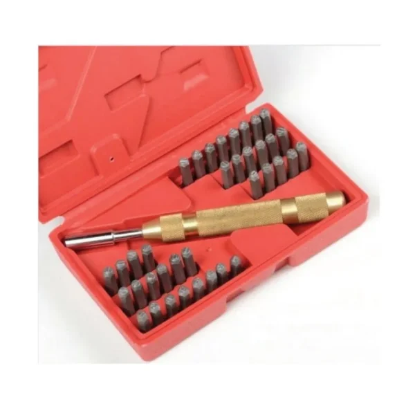 Partner PT03047 38 Parça 3 mm Çelik Harf ve Rakam Panç Seti