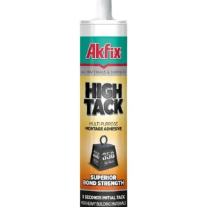 Akfix High Tack Ulrta Güçlü Montaj Yapıştırıcı Beyaz 290ml